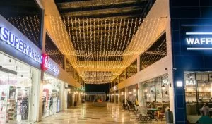 מערכת התאורה הפנימית במרכז המסחרי יורו שופס (צילום: יורו ישראל)