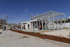העבודות להקמת מסעדות ובתי קפה במרכז העסקים