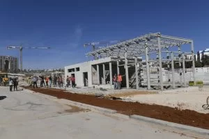 העבודות להקמת מסעדות ובתי קפה במרכז העסקים