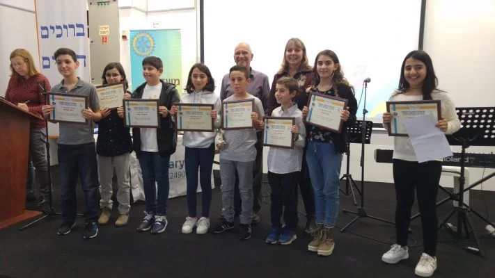 מתמודדי תחרות הנואם הצעיר (צילום: דוברות עיריית מודיעין מכבים רעות)