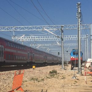 ננסיעת המבחן ברכבת המהירה ירושלים-תל אביב, 16.1.18 (צילום: ליאת בכרך)