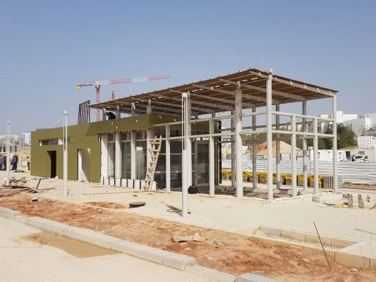 בית הקפה בשדרה המרכזית במע"ר (צילום: דוברות עיריית מודיעין מכבים רעות)