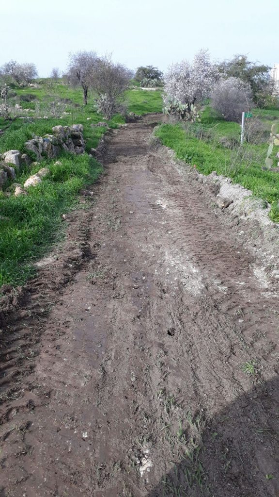 העבודות בגבעת התיתורה, השבוע (צילום: דוברות עיריית מודיעין מכבים רעות)