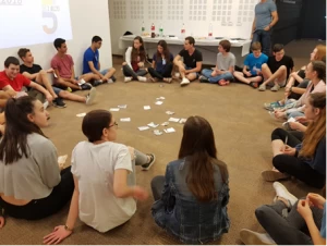 המשלחת במפעל אינטל (צילום: דוברות עיריית מודיעין מכבים רעות)