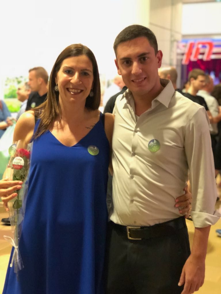 אלעד שמעונוביץ׳ ומייסדת סיירת הורים ליאת אביזמר (צילום: אלבום פרטי)