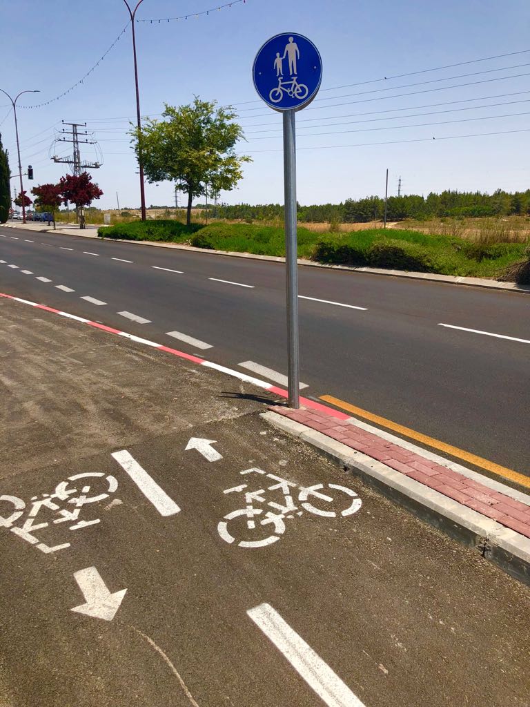 שביל האופניים החדש, הבוקר (צילום: דוברות עיריית מודיעין מכבים רעות)