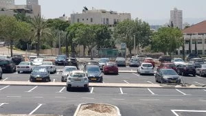 החניון המשודרג ברחוב דם המכבים (צילום: דוברות עיריית מודיעין מכבים רעות)