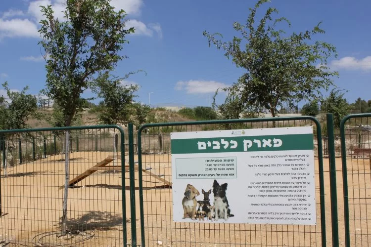 פארק הכלבים בשכונת הכרמים (צילום: דוברות עיריית מודיעין מכבים רעות)