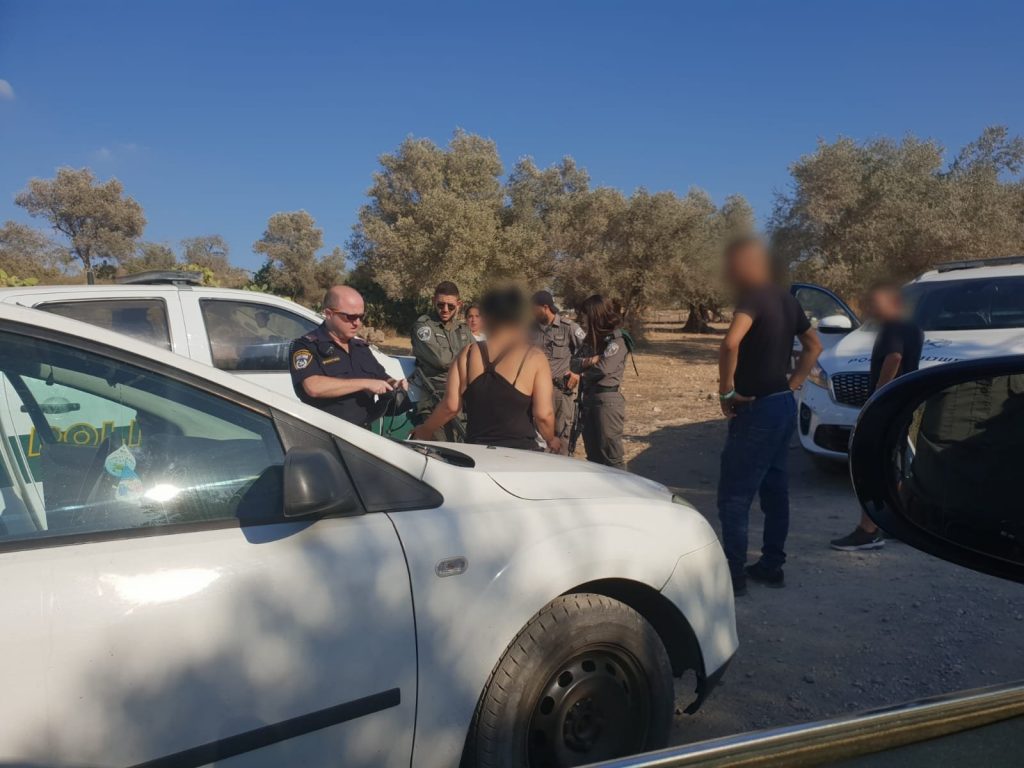 המסיבה ביער בן שמן (צילום: דוברות המשטרה)
