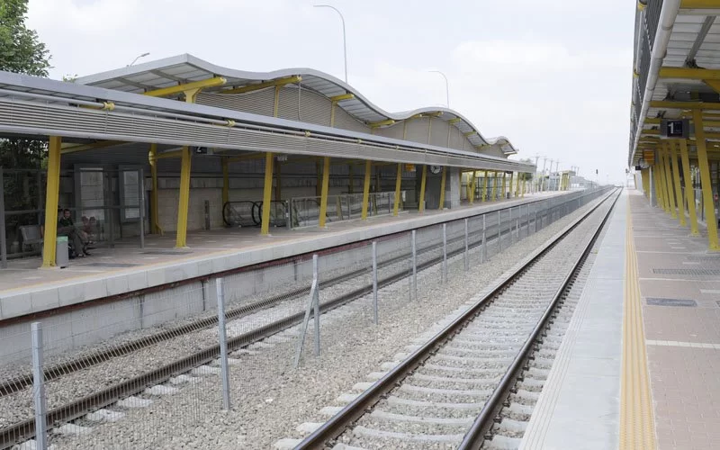 רציף תחנת הרכבת במודיעין (צילום: עיריית מודיעין-מכבים-רעות)