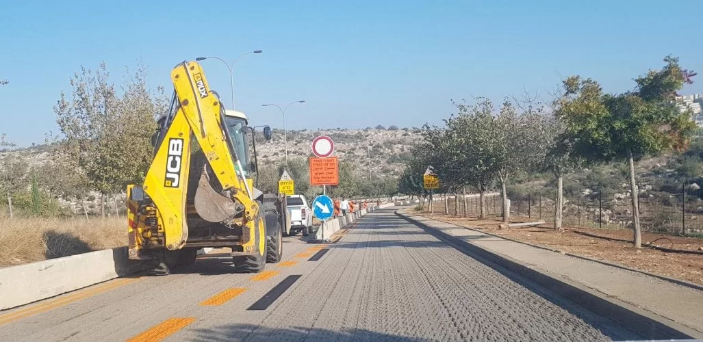 עבודות בשדרות החשמונאים (צילום: דוברות עיריית מודיעין מכבים רעות)