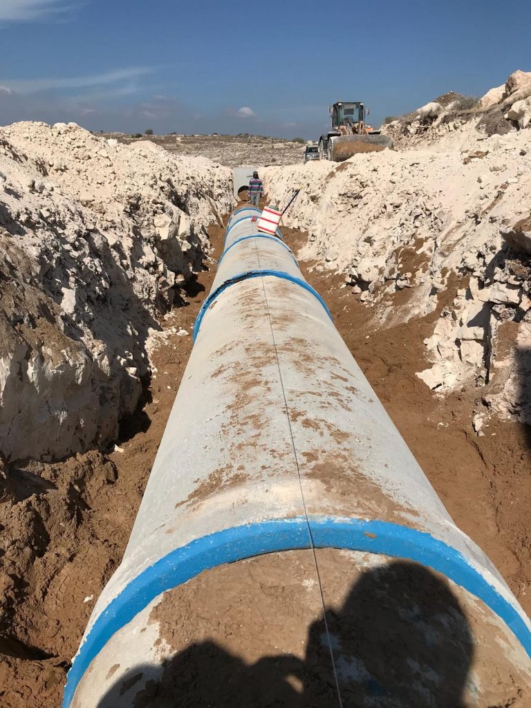 עבודות ביוב וניקוז בשכונת מורשת (צילום: דוברות עיריית מודיעין מכבים רעות)