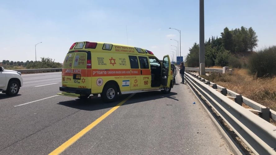 זירת התאונה ב-431 (צילום: תיעוד מבצעי מד"א)
