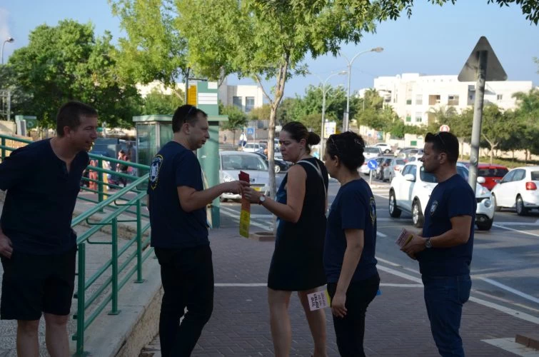 פעילות שטח במודיעין של ישראל חופשית (צילום: באדיבות ישראל חופשית)