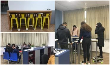 מרחבי הלימוד החדשניים בעירוני ב' (צילומים: דוברות עיריית מודיעין מכבים רעות)