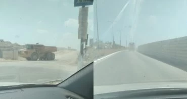 אבק בשכונת אבני חן מודיעין- צילום ועד הפעולה