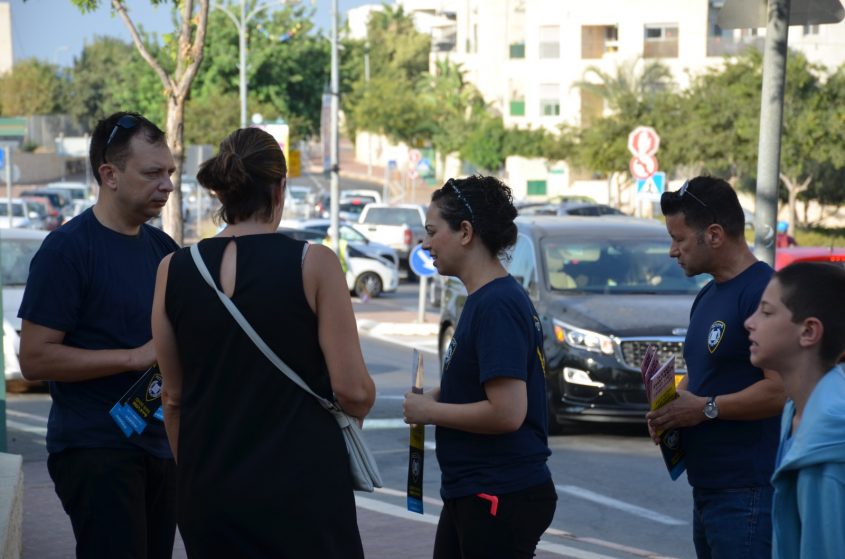 פעילות שטח במודיעין של ישראל חופשית (צילום: באדיבות ישראל חופשית)