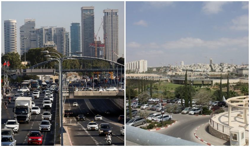 מודיעין, תל אביב (צילומים: רויטרס CORINNA KERN, פרטי)