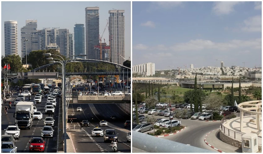 מודיעין, תל אביב (צילומים: רויטרס CORINNA KERN, פרטי)