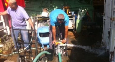 היערכות לחורף: העירייה בודקת משאבות ניקוז למי גשמים (צילום דוברות עיריית מודיעין