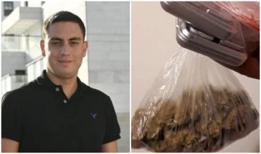 סמים קלים, אלעד שמעונוביץ (צילומים: דוברות המשטרה, פרטי)