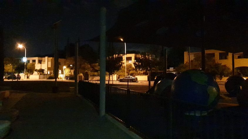 פארק החלל בשעת לילה (צילום: רוני איזייק)