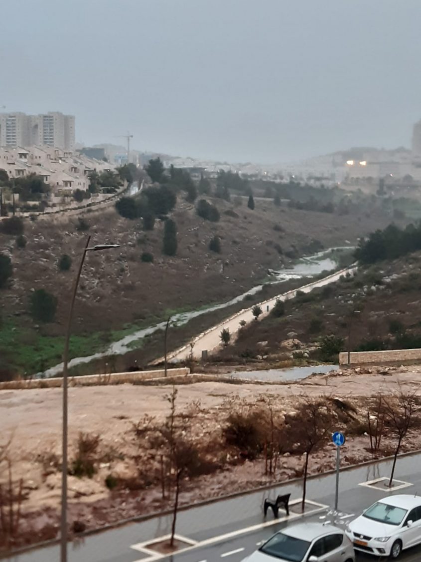 מי הנגר העילי מגיעים דרך נחל ענבה לים במקום לחלחל לאקויפר ההר (צילום: ליאור בן דור)