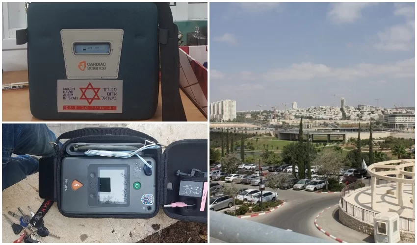 מודיעין, מכשירי החייאה (צילומים: איחוד הצלה, דוברות עיריית מודיעין מכבים רעות)