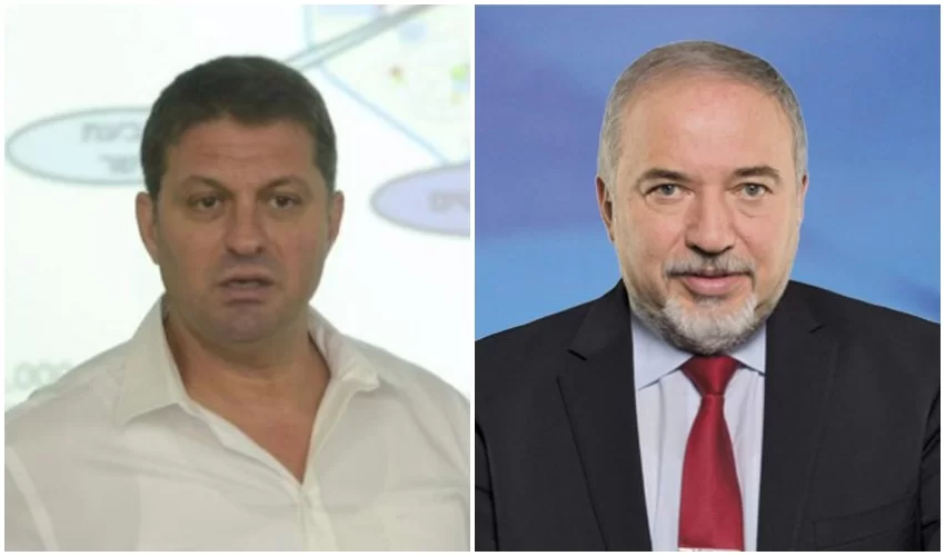 אביגדור ליברמן, חיים ביבס (צילומים: דוברות ישראל ביתנו, דוברות עיריית מודיעין מכבים רעות)