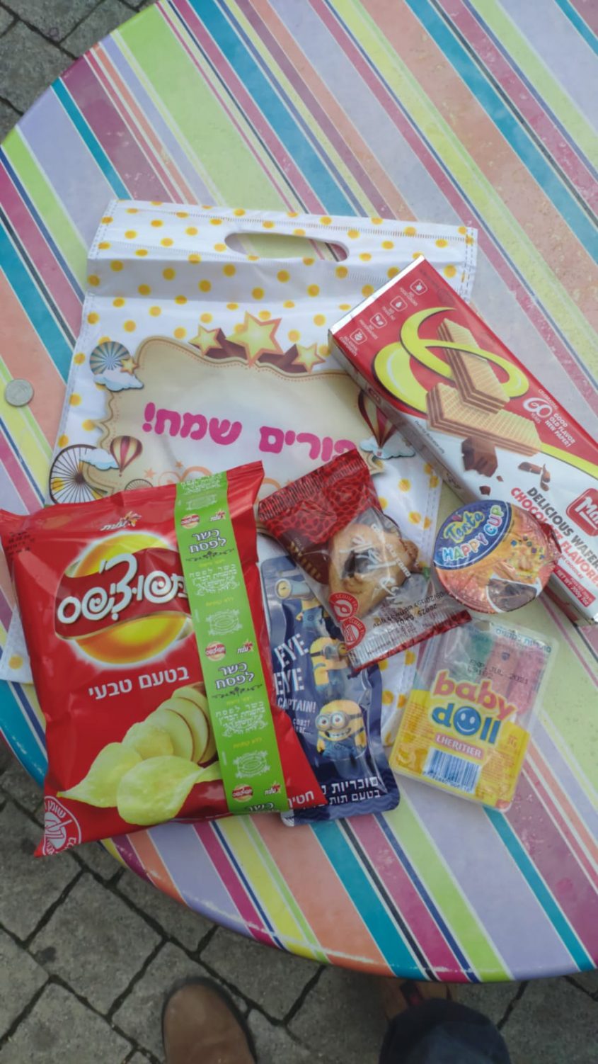 משלוח מנות מ"סוכריה" (צילום: שלומי אברהם)