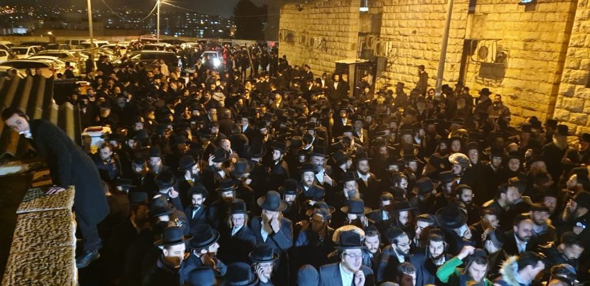 הלווייתו של אברהם וינברג ז"ל (צילום: שימי אקשטיין)