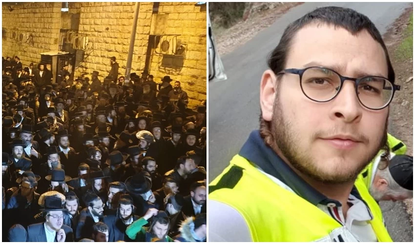 אברהם וינברג ז"ל, הלוויה שהתקיימה אתמול בערב (צילומים: מתוך דף הפייסבוק של ארגון ידידים, שימי אקשטיין)