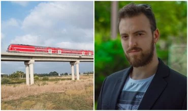 אור גרינפלד, רכבת ישראל (צילומים: גיא צ'רקוב, דוברות רכבת ישראל)