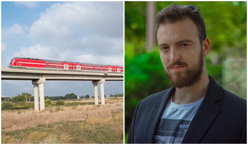 אור גרינפלד, רכבת ישראל (צילומים: גיא צ'רקוב, דוברות רכבת ישראל)
