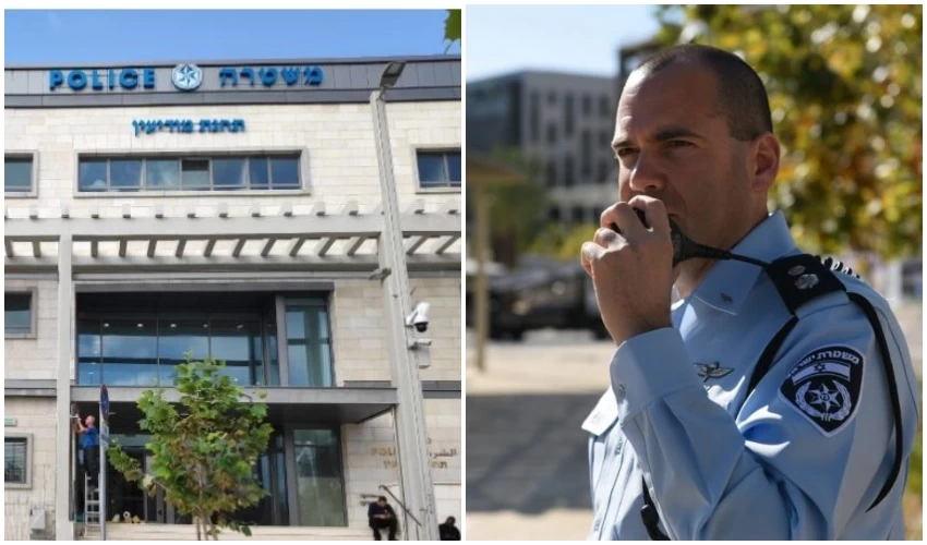 סגן ניצב אלעד קליין, מפקד תחנת משטרת מודיעין, תחנת המשטרה החדשה בעיר (צילומים: דוברות משטרת ישראל)