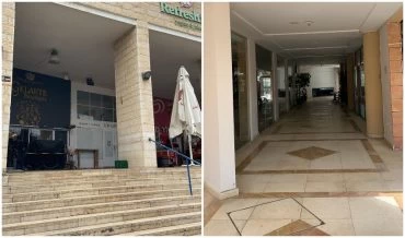 מרכז מסחרי לב רעות, מרכז מסחרי מלר"ז - בימי משבר הקורונה (צילומים: מוטי לוי, נהר גפן)