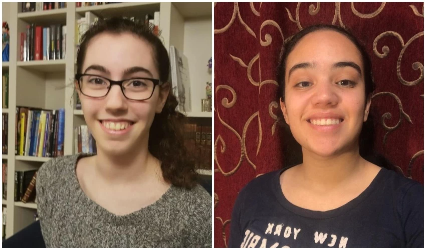 (מימין) רוני חזן, מאיה קלינשטיין (צילומים: מרכז מדעני העתיד)