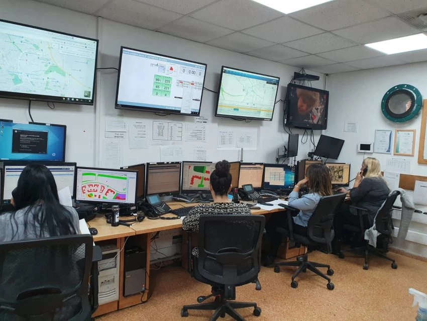 המוקד העירוני (צילום: דוברות עיריית מודיעין מכבים רעות)