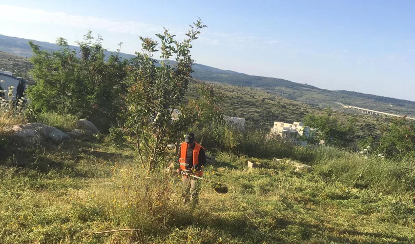 שיקום הגינה הקהילתית (צילום: דוברות עיריית מודיעין מכבים רעות)
