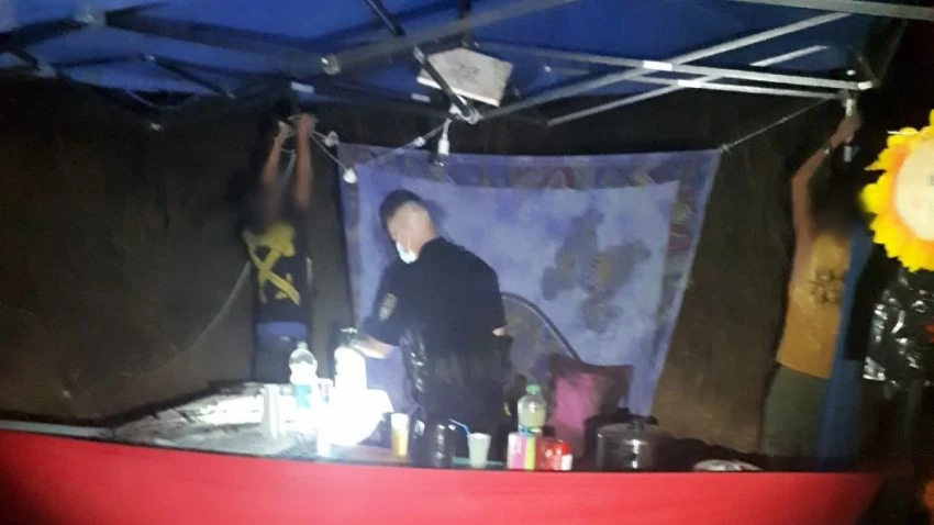 מסיבת הטבע ביער בן שמן בסופ"ש (צילום: דוברות המשטרה)