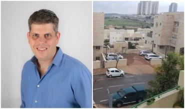 שכונת אבני חן בעת סגר הקורונה הראשון, המשנה לראש העיר עמיעד טאוב (צילומים: חפצי קופלה, עט תקשורת)