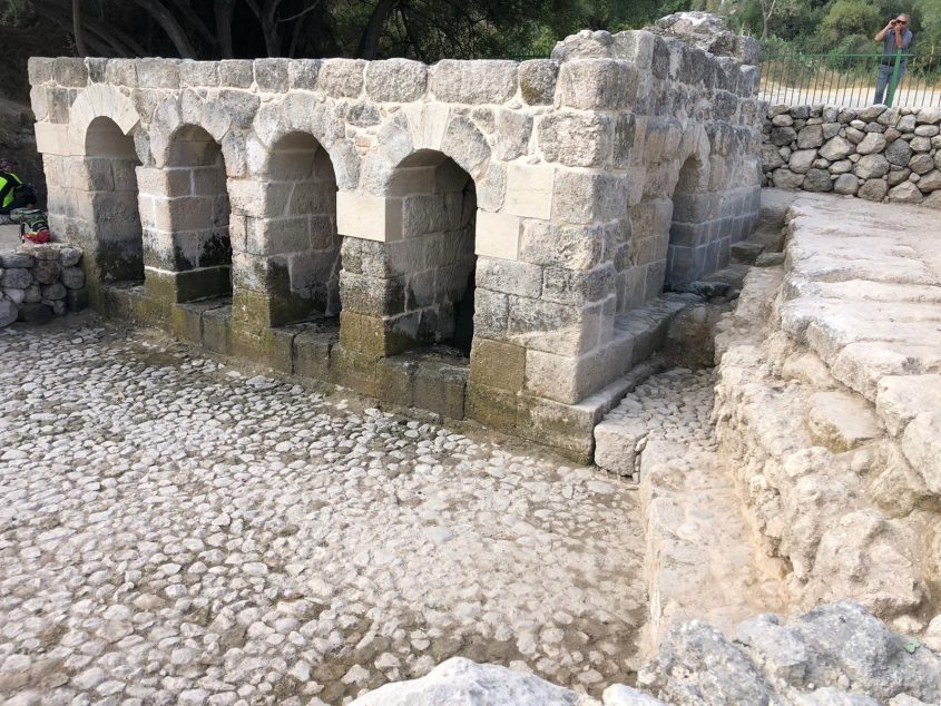 האתר הארכיאולוגי 'בית הקשתות', שבפארק קנדה (צילום: דוברות מתפ"ש)
