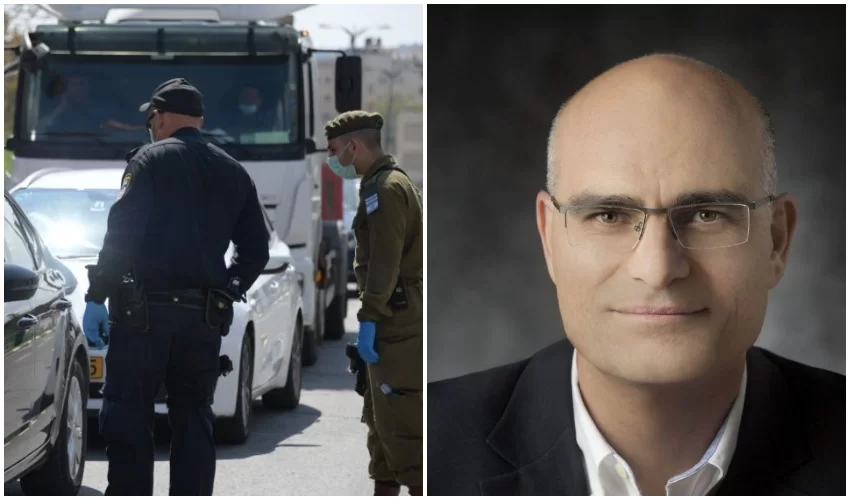 אילן בן סעדון, אכיפת סגר (צילומים: יח"צ, דוברות המשטרה)