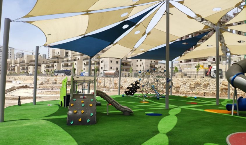 הפארק החדש בנופים (צילום: דוברות עיריית מודיעין מכבים רעות)