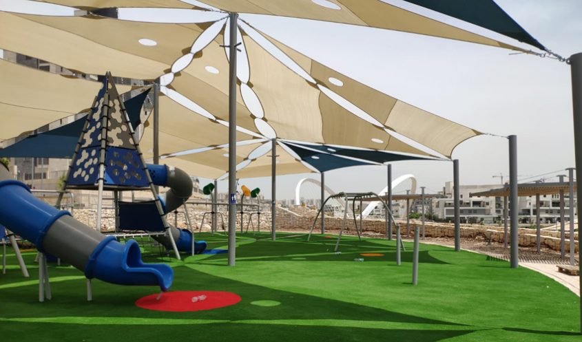 הפארק החדש בנופים (צילום: דוברות עיריית מודיעין מכבים רעות)