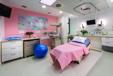 חדרי הלידה החדשים, הדסה עין כרם (צילום: שי אפגין)