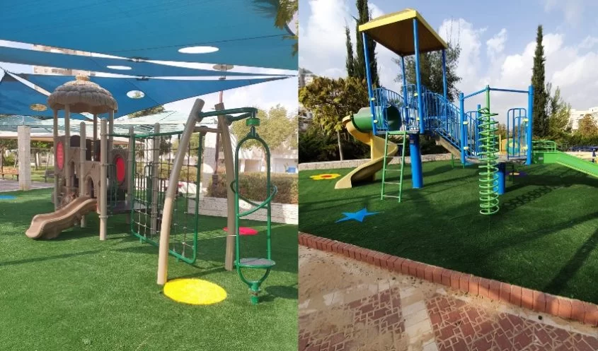 שדרוג גינות ציבורית בישעיהו הנביא ומגדל דוד (צילום: דוברות עיריית מודיעין מכבים-רעות)